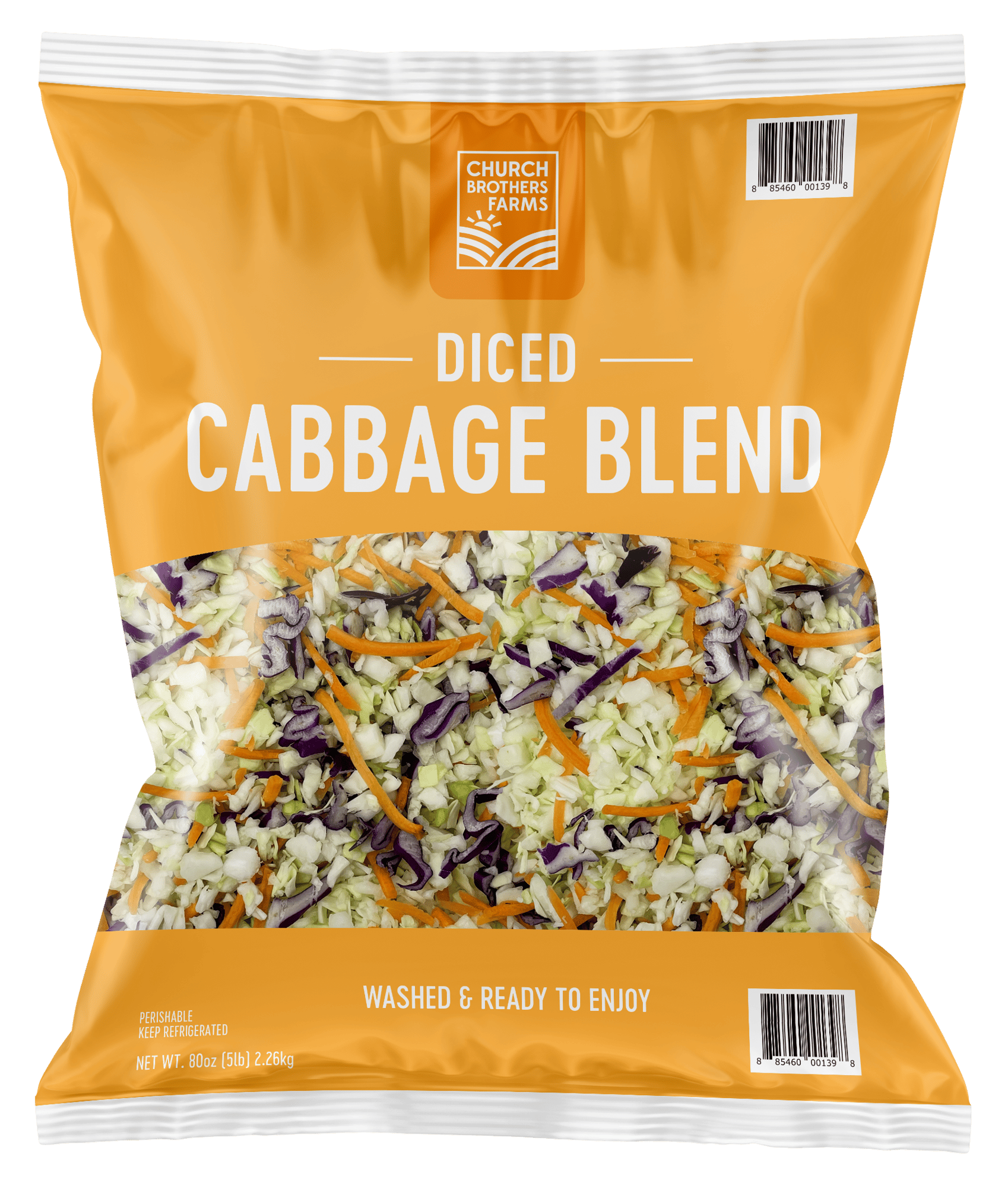 Diced Cabbage Blend 80 oz FRONT_CB2025